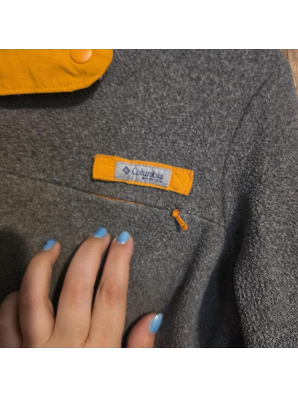 Columbia Sportswear Tennessee Volunteers Gray Quarter-Zip Fleece Pullover Size M - Picture 4 of 5